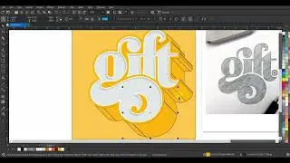How to Create 3D Text Effect - Drawing To Vector - Ahsan Sabri