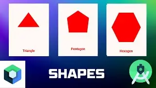 Canvas DrawPath DrawText In Android Studio Jetpack Compose | Triangle | Pentagon | Hexagon | Shape