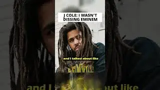 J Cole “I wasn’t DISSING Eminem” 👀🔥🔥