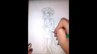 Рисунок девушки карандашом (еще одна)