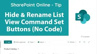SharePoint - Hide Buttons & Commands from List View with Json