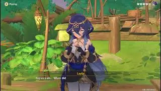 Genshin Impact - Hangout Events - Layla - Act 1: Ever Silent Stars - Ending 2