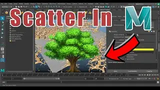 How to Scatter Objects in Maya || Autodesk Maya 2018 || Ak Studio