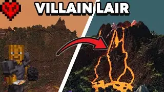 Detailing the Volcano Megabase in Hardcore Minecraft!🔴