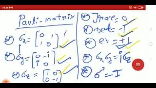 Pauli Matrices in brief||#Physics#Shorts