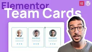 How to create team cards for your company with elementor