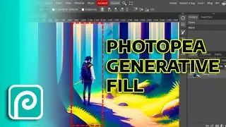 Photopea Magic Replace Ai Tool Using Generative Fill - Photopea Tutorial