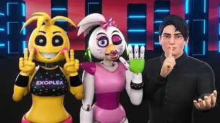 Toy Chica le Enseña el Mini Mini a Glamrock Chica [Blender/FNAF]