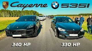 ПОБЕДА В БАМПЕР! BMW 535i GT vs Porsche Cayenne + BMW X6M vs BMW M550d + Infiniti M35x vs Audi Q5