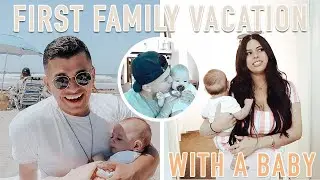 OUR FIRST FAMILY BEACH VACATION WITH A BABY (WE WORE MATCHING SWIM SUITS)