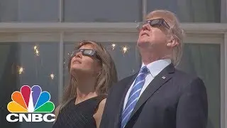 President Donald Trump Views The Solar Eclipse | CNBC