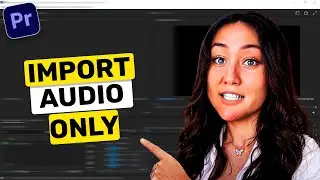 How to import audio only in the timeline in premiere pro cc