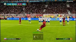 PES 2021 | Russia vs Belgium | UEFA EURO 2020 | Lukaku Free Kick Goal