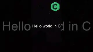 Hello world in Python and C #shorts