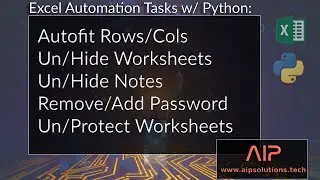 Automate Simple Excel Tasks with Python: From Password Protection to PDF creations