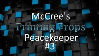 3d Printing Time Lapse - McCree's Peacekeeper - Backstrap, Cylinder Pin, Hammer, Trigger and Spur