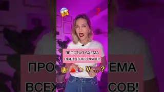 ПРОСТАЯ СХЕМА ВСЕХ ВОПРОСОВ! 👑🔺🙋🏼‍♀️V … ?