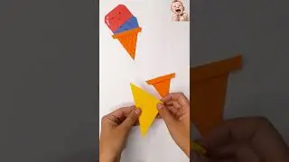 Easy Paper Crafts for Kids at Home | How to make a Ice Cream Cone for Kids | 