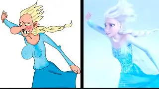 Disney’s frozen drawing meme | Elsa's palace