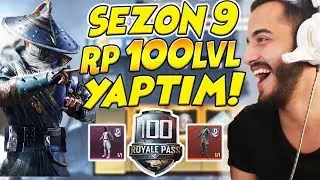 SEZON 9 ROYALE PASS 100 LEVEL FULLEDİM!!! PUBG MOBİLE SEZON 9 ROYALE PASS