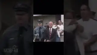 Jersey Mob Boss John Riggi Escorted To A Prison Bus (1990) 