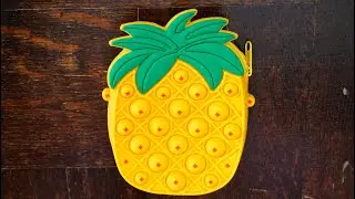 Slow Fast Pop it fidget training, Play DIY pineapple pop it & stress ball toys
