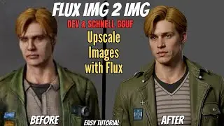 Simple AI Image to Image Upscale Technique Using Flux GGUF ComfyUI Workflow