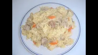 Рис с мясом в духовке