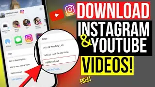 How to Download Instagram Reels on iPhone (no app needed)!