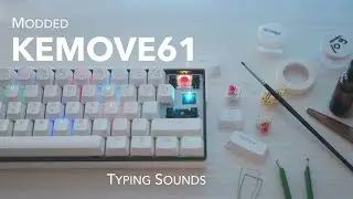 Modding KEMOVE 61 SnowFox Hotswap 60% Mechanical Keyboard & Typing Sounds | Gateron Red Switches