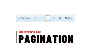 Pagination Ui Design using Bootstrap and CSS || Bootstrap Tutorial