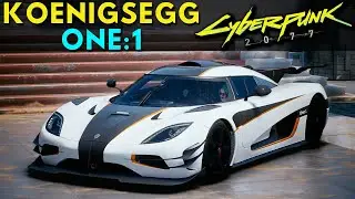 Cyberpunk 2077 - NEW KOENIGSEGG ONE:1 (Cyberpunk 2077 Mods)