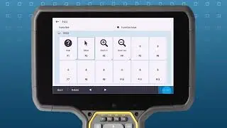 Setting zoom in and zoom out as function keys in Trimble Access