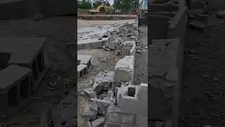 Block wall failure! Complete DISASTER 