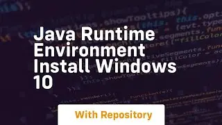java runtime environment install windows 10