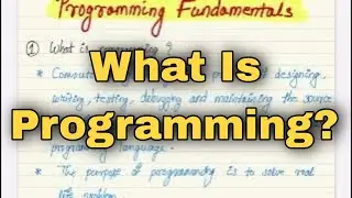 What Is Programming? Programming Fundamentals - Class 12 Computer Science Odisha Board #dowithme