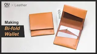 Leather | Think out of the box, making your bi-fold wallet / DIY / PDF pattern /4K