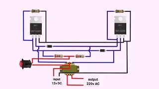 inverter 12v to 220v AC // DC to AC converter