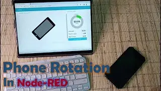 Visualization Phone Rotation from Orientation Sensor in Node-RED Dashboard Android