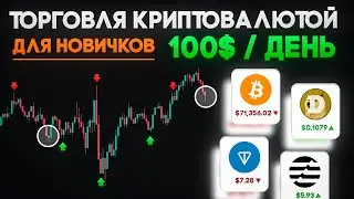 100$ в день на торговле криптовалютой в 2024 | ПОШАГОВОЕ РУКОВОДСТВО для новичка