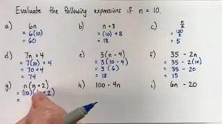 How to evaluate algebraic expressions