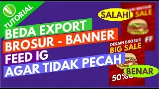 CARA EXPORT FILE BROSUR BANNER INSTAGRAM  - PERBEDAANNYA AGAR TIDAK SALAH ATAU PECAH - COREL DRAW