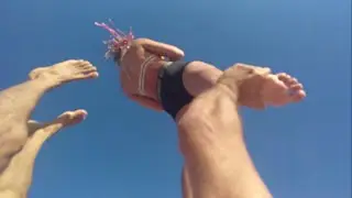 Acroyoga flow. Acroyoga flow with strange pops. 4k video.