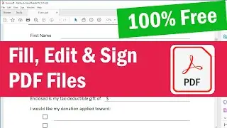 How To Edit PDF File in Laptop | How To Fill Out a PDF Form in Microsoft Edge | Edit PDF File