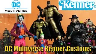 DC Multiverse Kenner & Toy Biz Custom Action Figures Sky Escape Joker Tec Shield Batman Bob the Goon