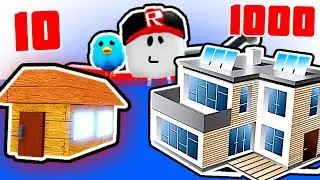 Постройки из 10 100 1000 Блоков Деревня в Build a Boat Roblox