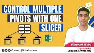 Pivot table & Slicers for beginners in excel || Control multiple pivot charts with one slicer