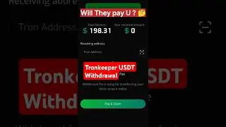 Tronkeeper USDT Withdrawal 