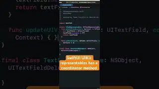 How to use Coordinator in UIViewRepresentable #swift #swiftprogramming #tutorial #swiftui