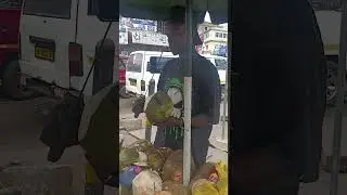 30p for fresh coconut drink. Kumasi Ghana